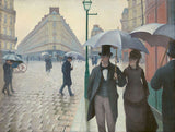 Oopera Raincoat - PARIS STREET; RAINY DAY BY GUSTAVE CAILLEBOTTE  - J8839RW-3