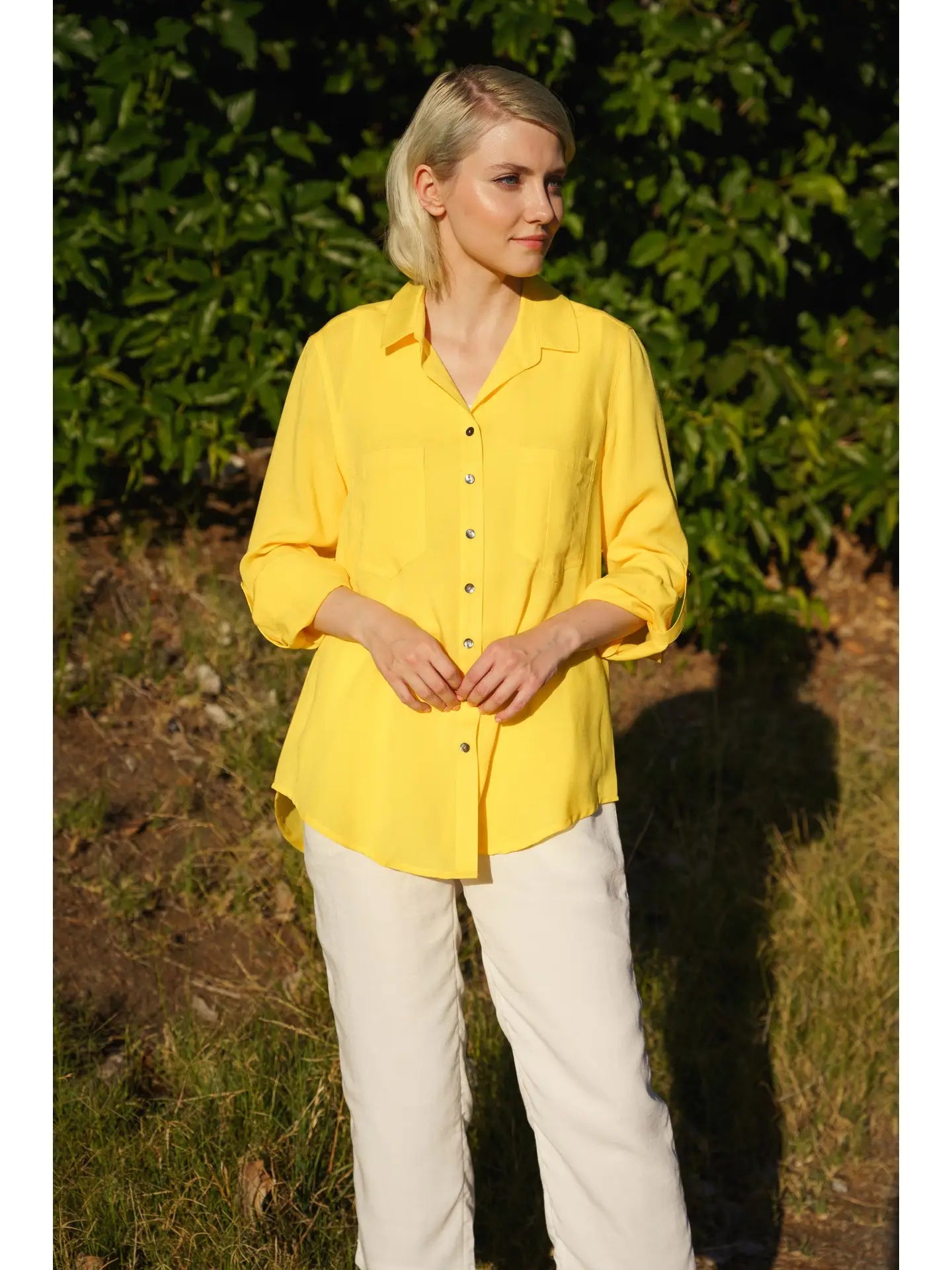 Fridaze AA373 - Amelia Linen Blouse