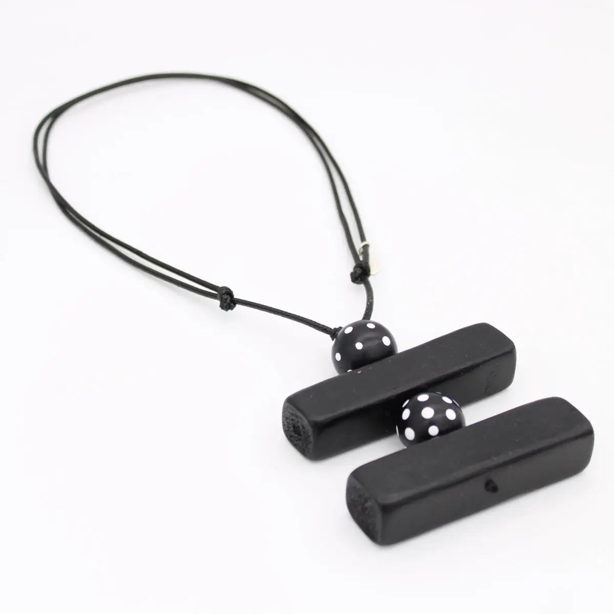SYLCA Bonnie Black Polka Dot Pendant - SD26N31 - BLACK