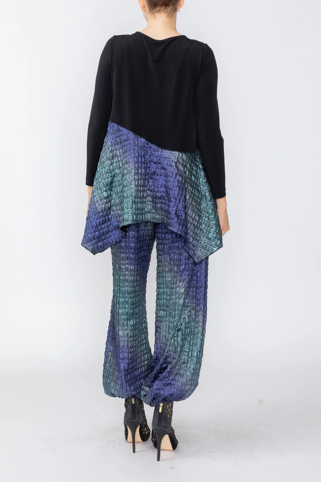 IC COLLECTION Top - 8063T - PURPLE AND TEAL