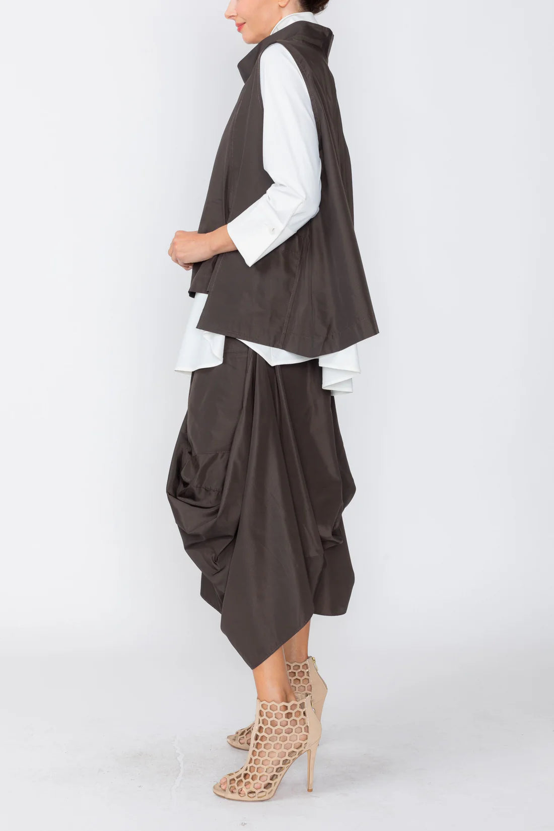 IC COLLECTION Vest - 8064V - BROWN