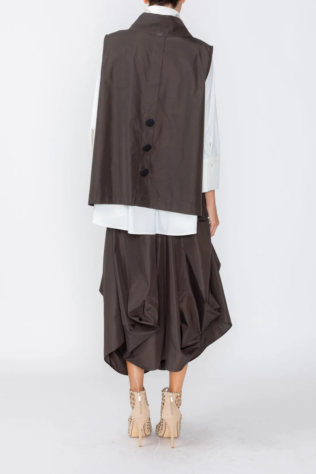 IC COLLECTION Vest - 8064V - BROWN