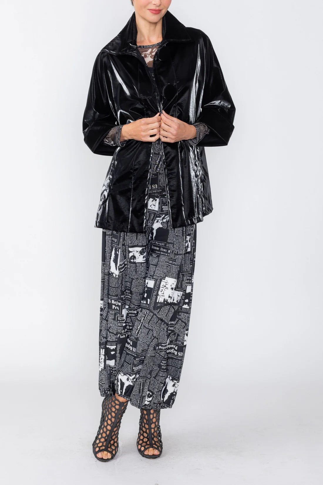 IC COLLECTION Jacket - 8066J - BLACK
