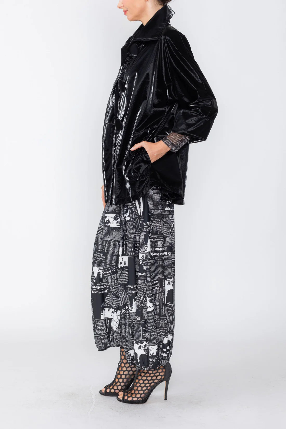 IC COLLECTION Jacket - 8066J - BLACK