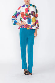 IC COLLECTION One Button Jacket - 8067J - MULTI