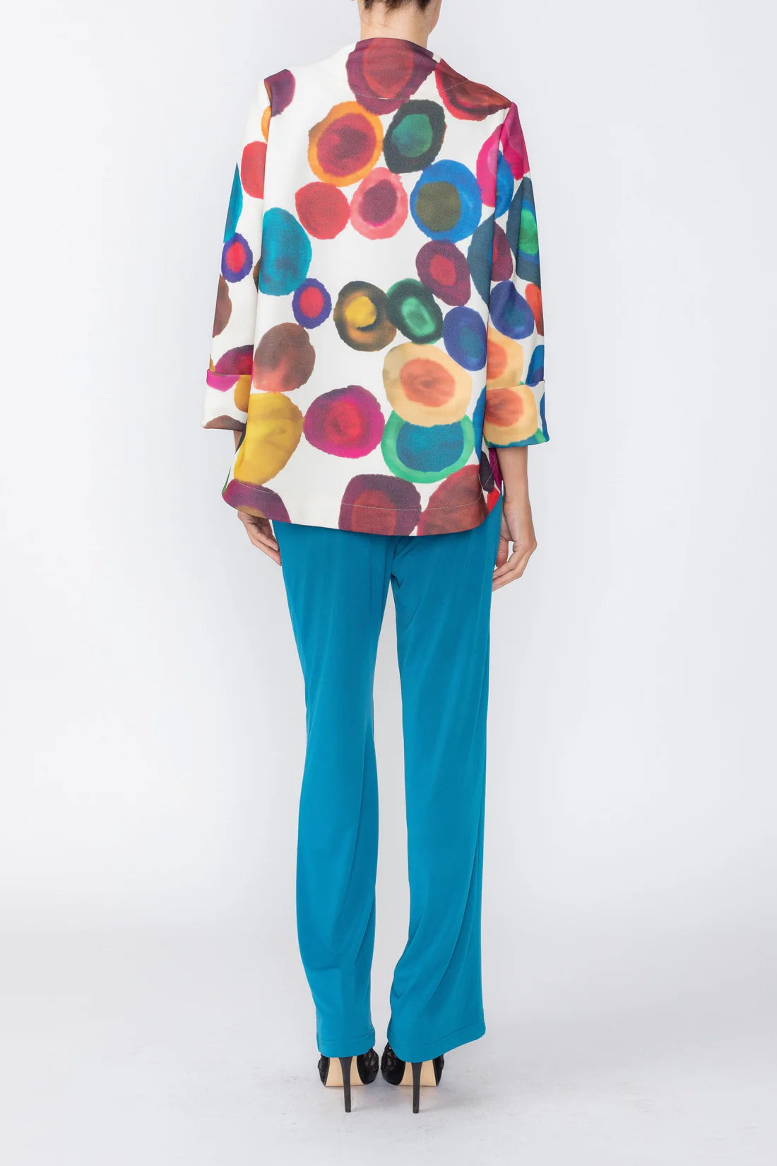 IC COLLECTION One Button Jacket - 8067J - MULTI