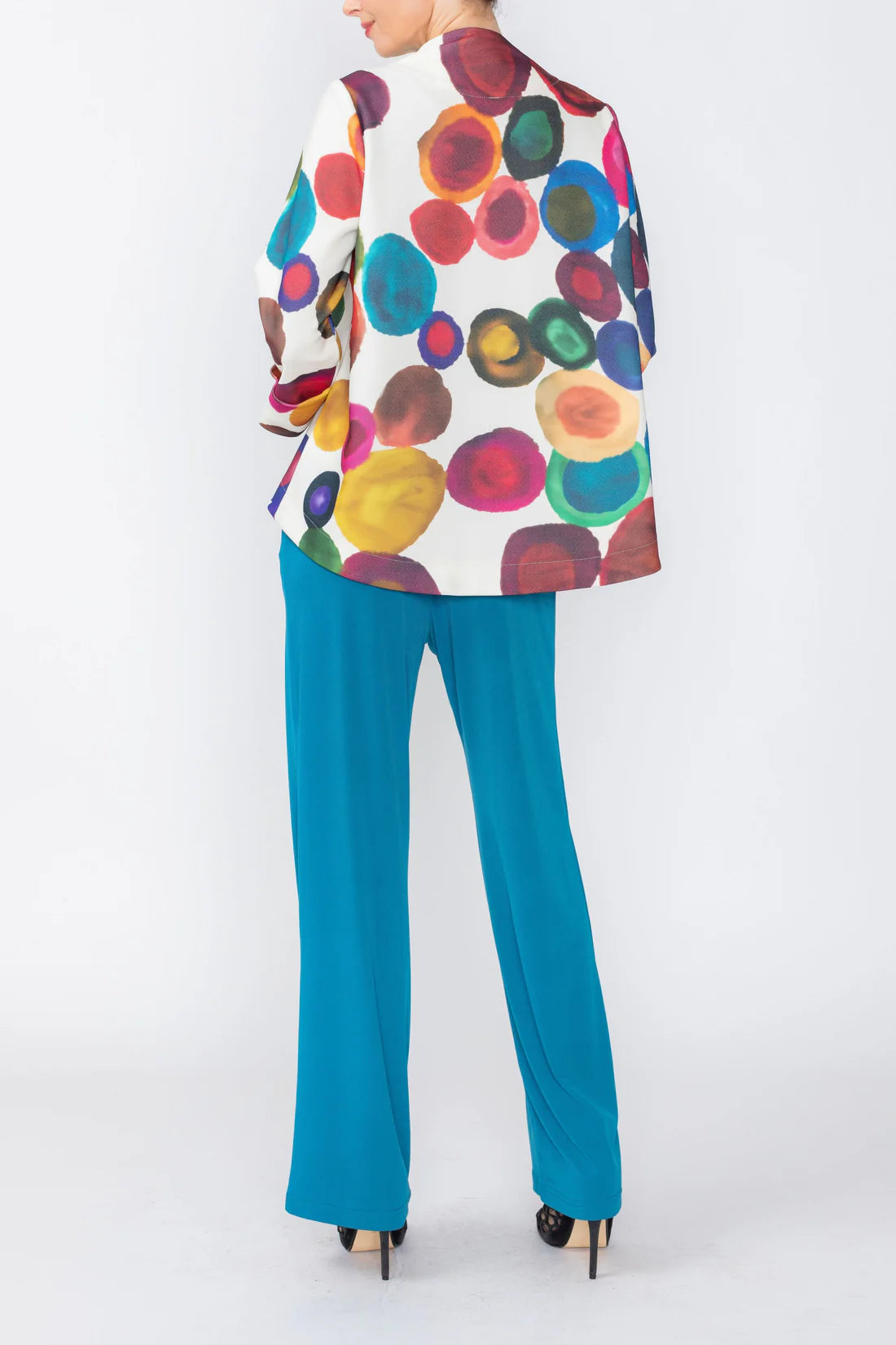 IC COLLECTION One Button Jacket - 8067J - MULTI