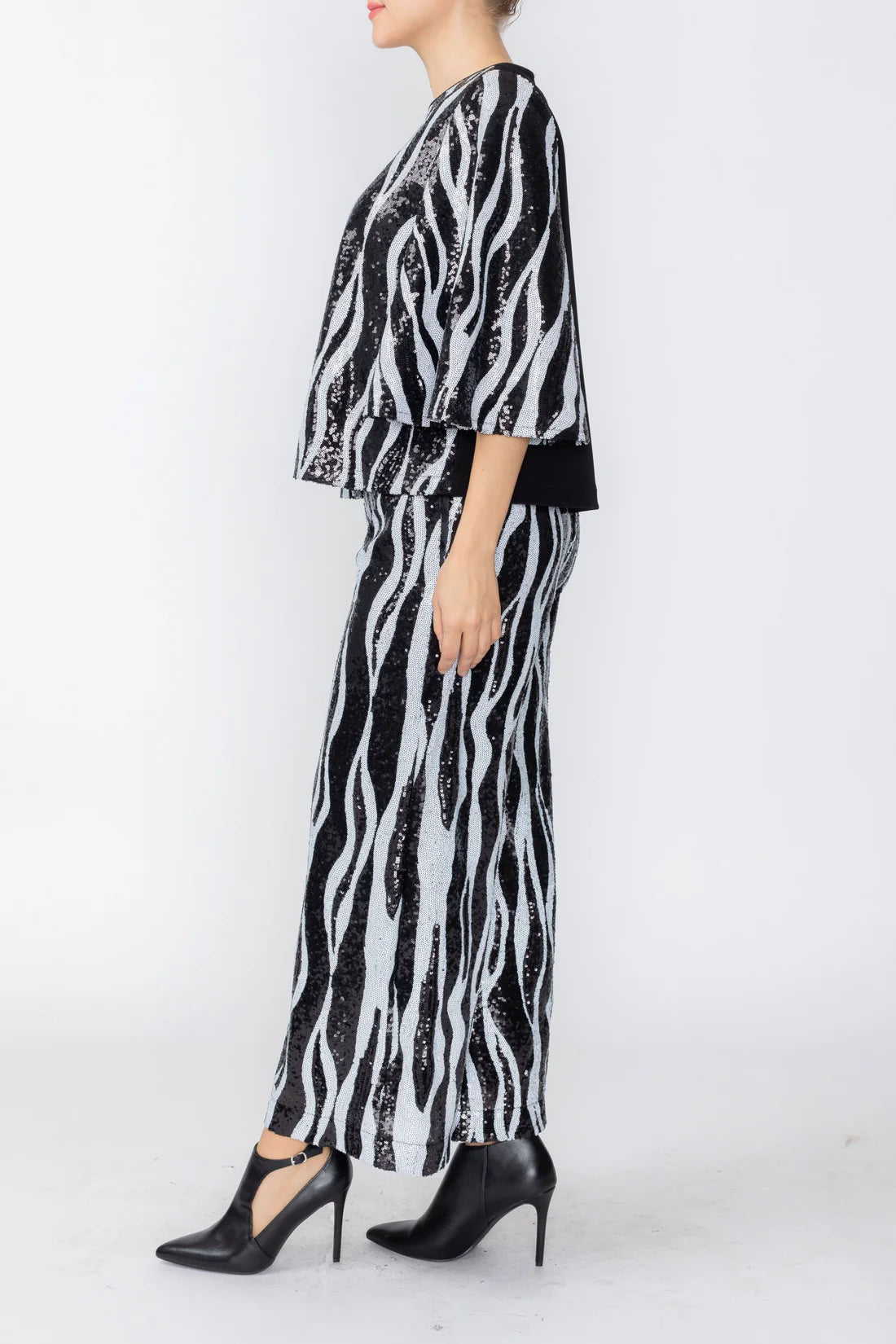 IC COLLECTION Pant - 8072P - BLACK