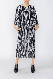 IC COLLECTION Skirt - 8071S - BLACK