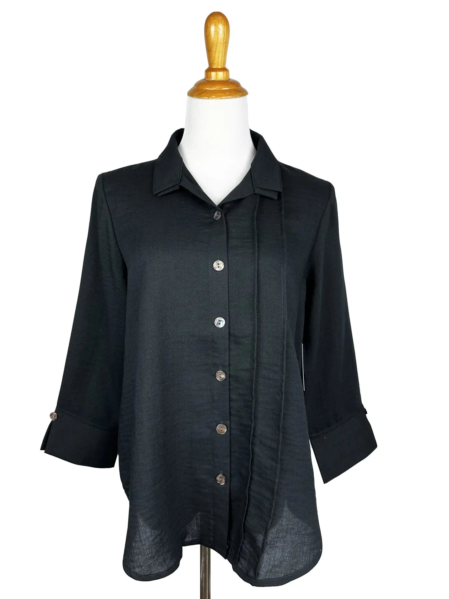 Fridaze AA376 - Tessa Asymmetrical Linen Blouse