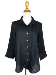 Fridaze AA376 - Tessa Asymmetrical Linen Blouse