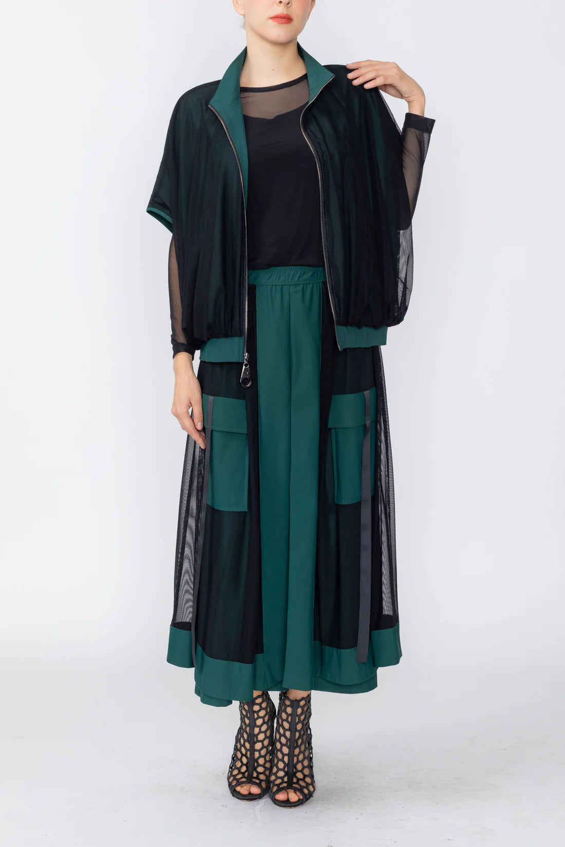 IC COLLECTION Vest - 8076V - HUNTER GREEN
