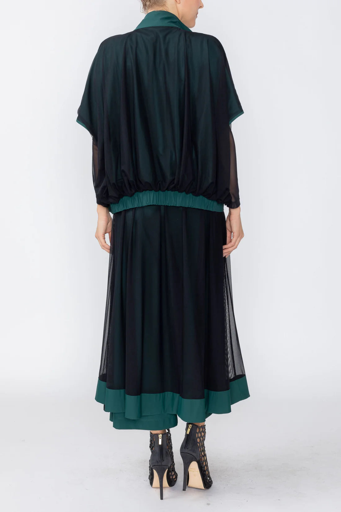 IC COLLECTION Layered Vest - 8076V - HUNTER GREEN