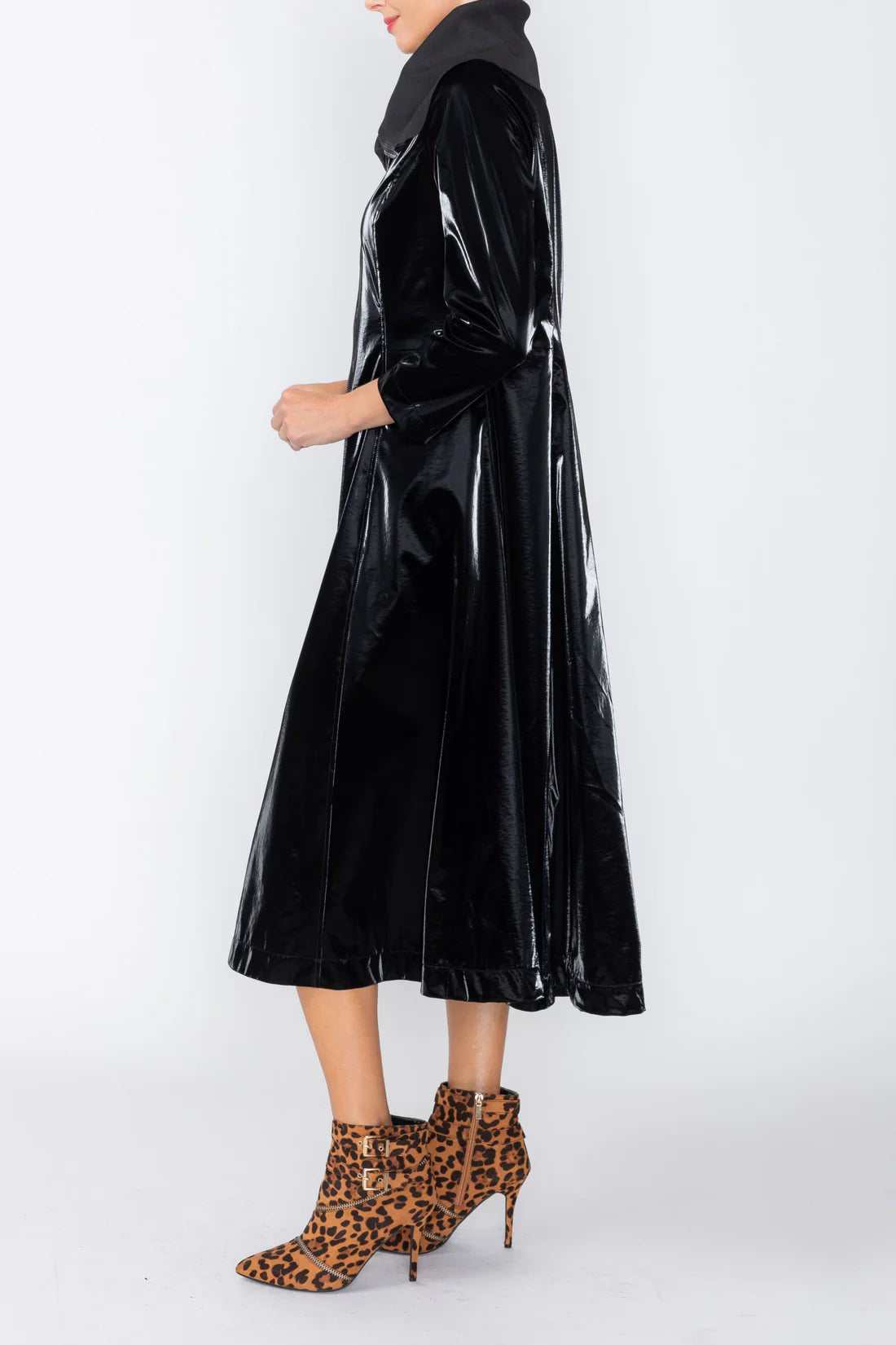 IC COLLECTION Long Jacket - 8077J - BLACK