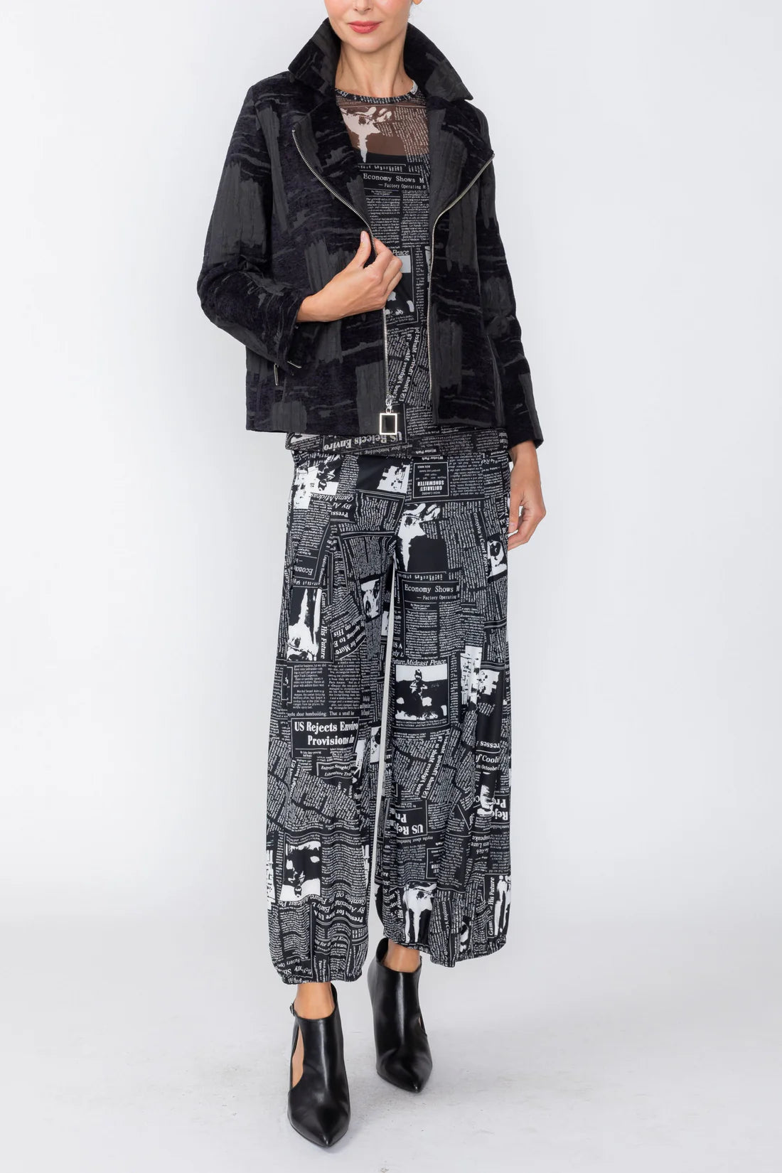 IC COLLECTION Jacket - 8202J - BLACK