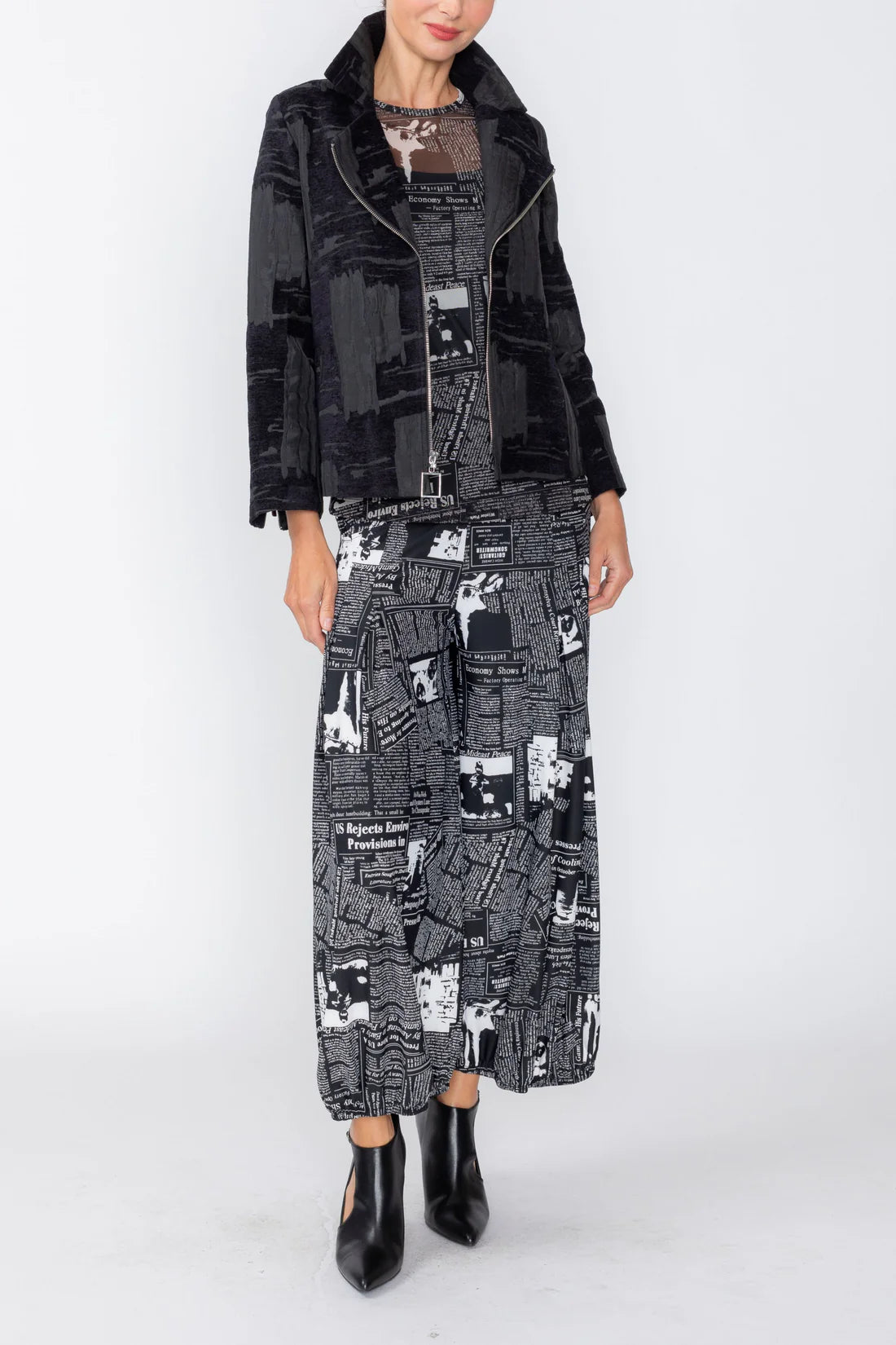 IC COLLECTION Jacket - 8202J - BLACK