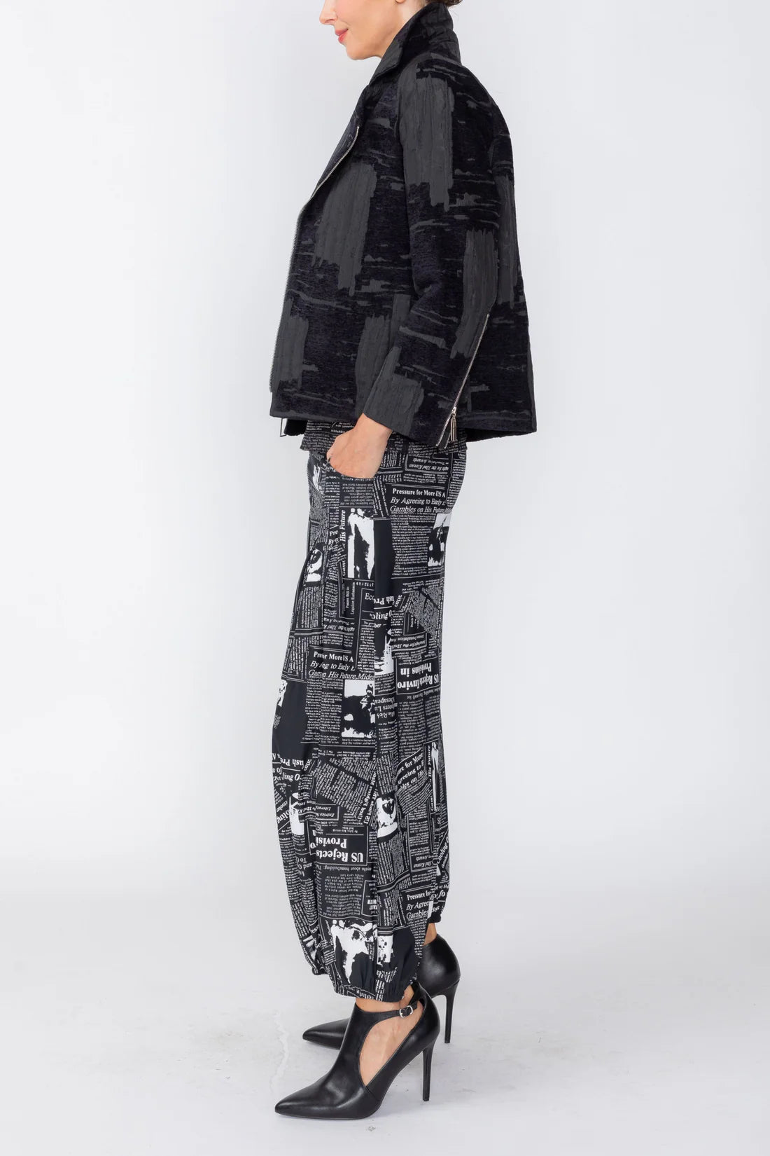 IC COLLECTION Jacket - 8202J - BLACK