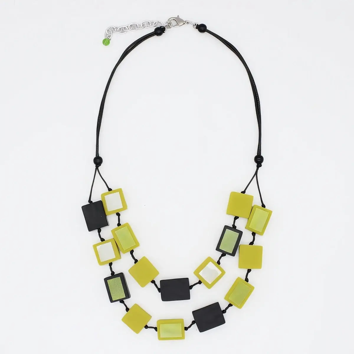 SYLCA  Lime Mira Verde Double Necklace - LS25N43 - LIME