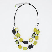 SYLCA  Lime Mira Verde Double Necklace - LS25N43 - LIME