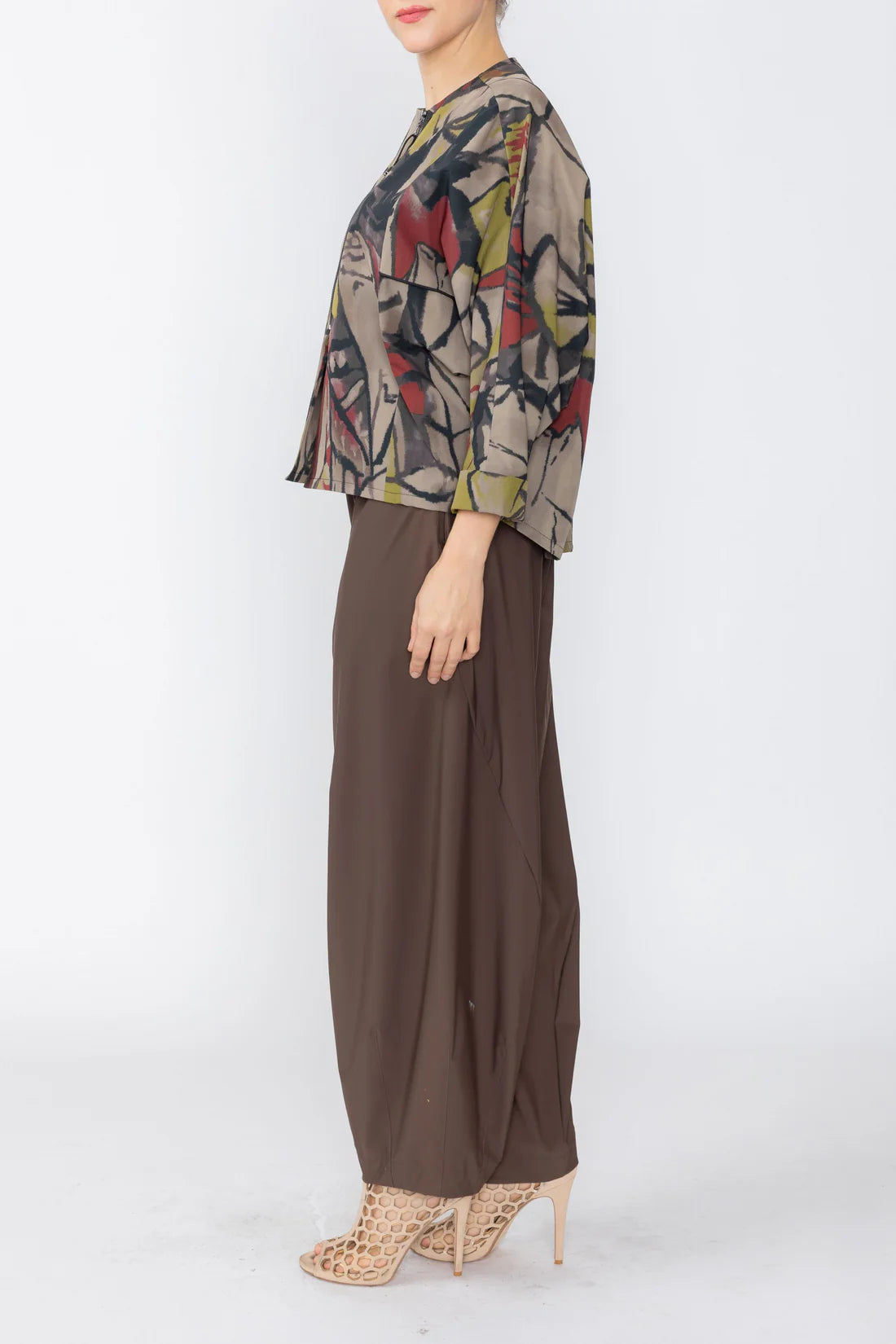 IC COLLECTION Crop Jacket - 8214J - MULTI
