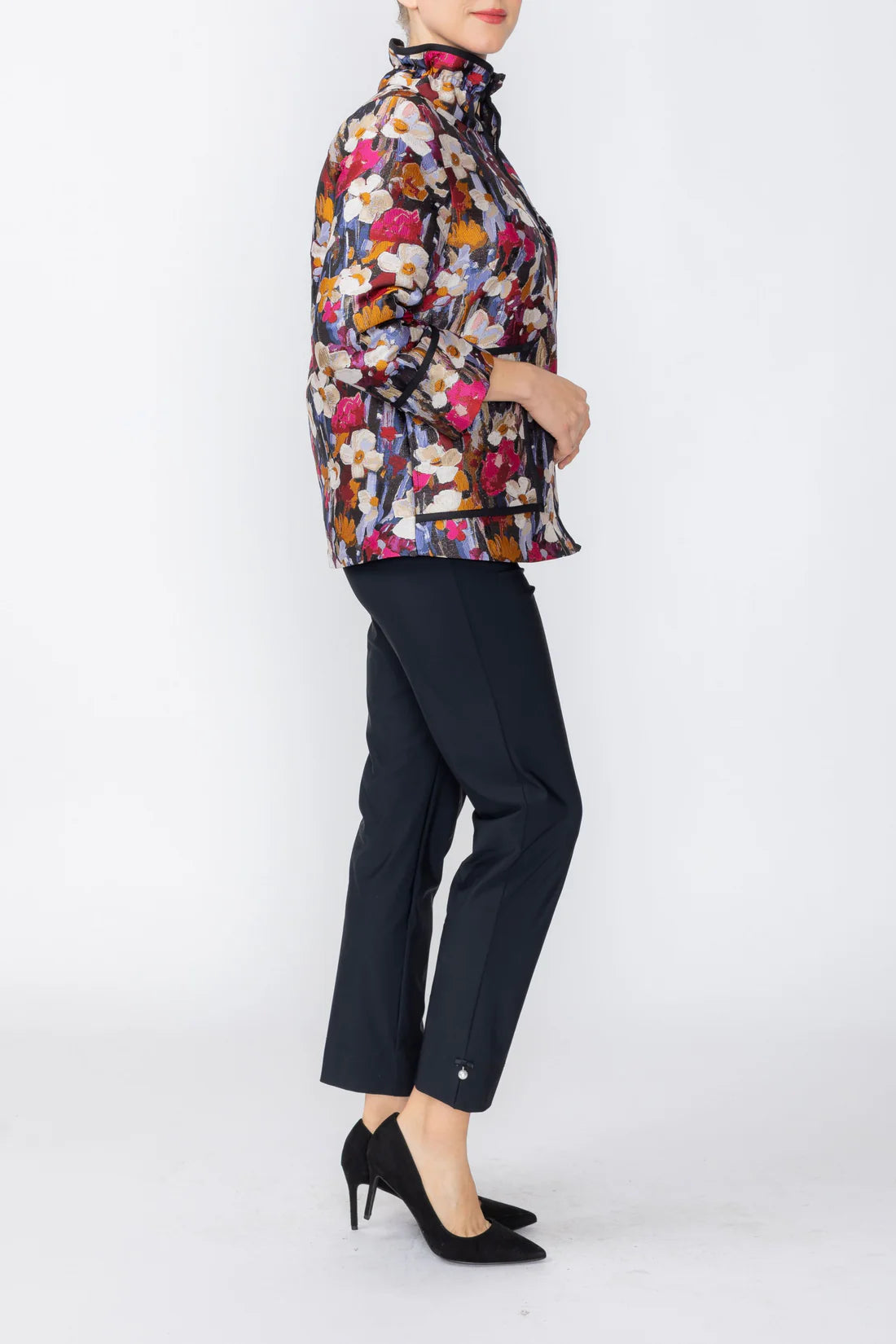 IC COLLECTION Front Zip Jacket Jacket - 8221J - MULTI