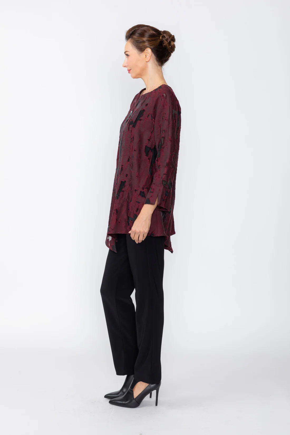 IC COLLECTION Top - 8229T - WINE