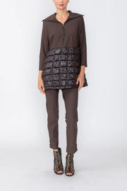 IC COLLECTION Top - 8239T - BROWN