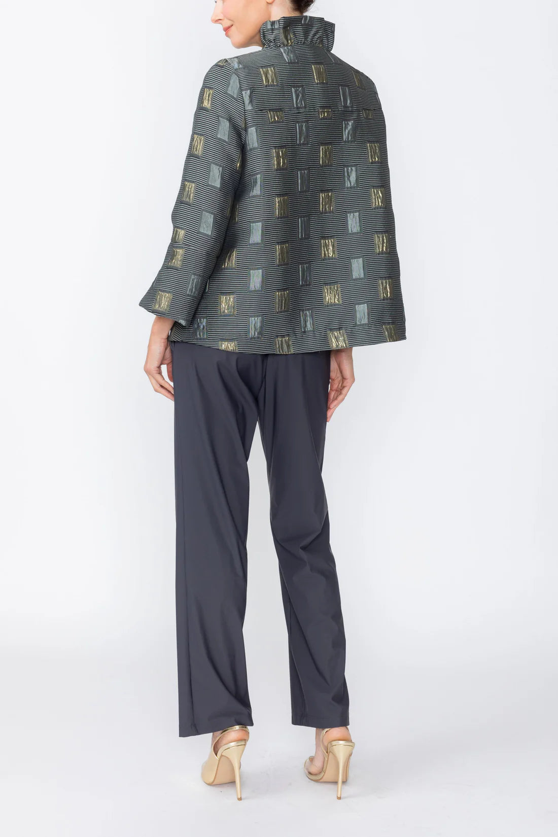 IC COLLECTION 3 Button Jacket - 8246J - TAUPE