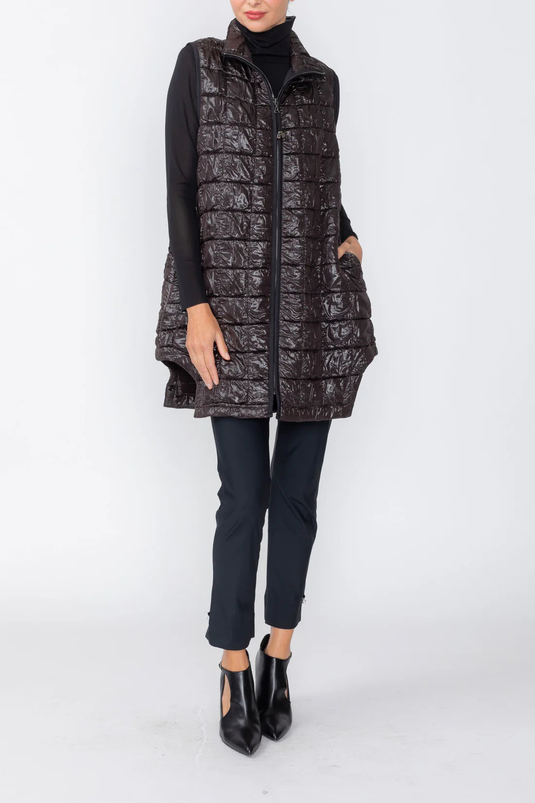 IC COLLECTION Vest - 8256V - BROWN