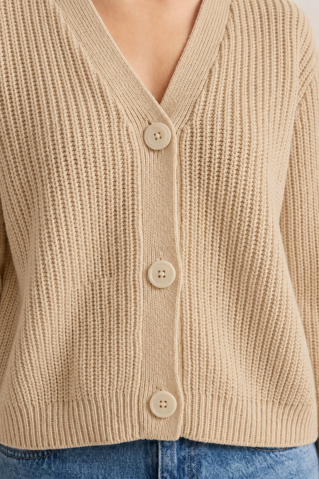 Habitat Shoreside Shaker Stitch Cardigan - 83481 - SAND