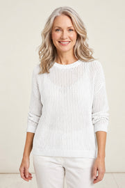 Habitat Knot a Problem Pullover Top - 84018 - WHITE