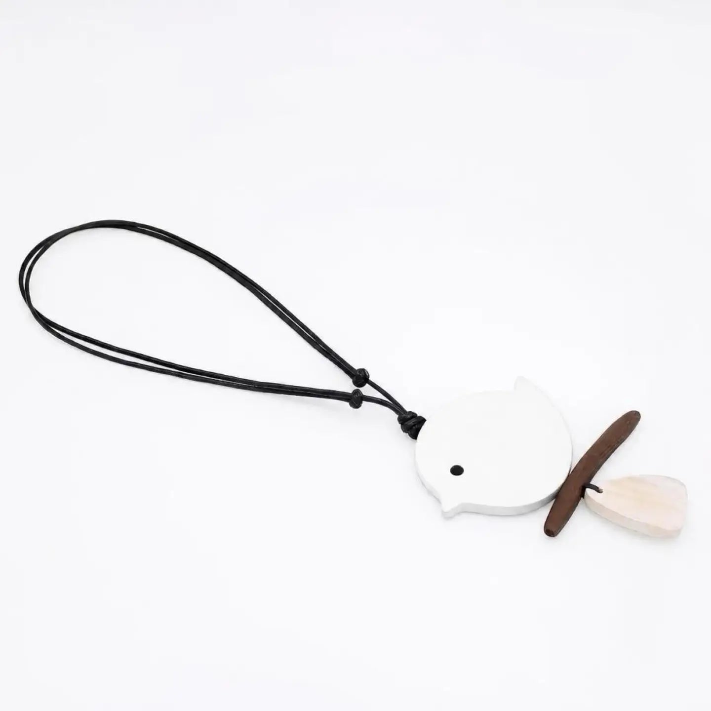 SYLCA White Robin On A Branch Necklace - DW22N05 - WHITE