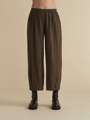 CUT LOOSE - Mini Check Cropped Pant with Darts - 8562088