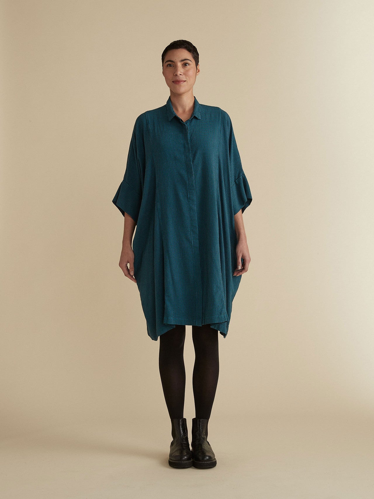 CUT LOOSE - Mini Check One-Size Kimono Shirt - 8566513 – The