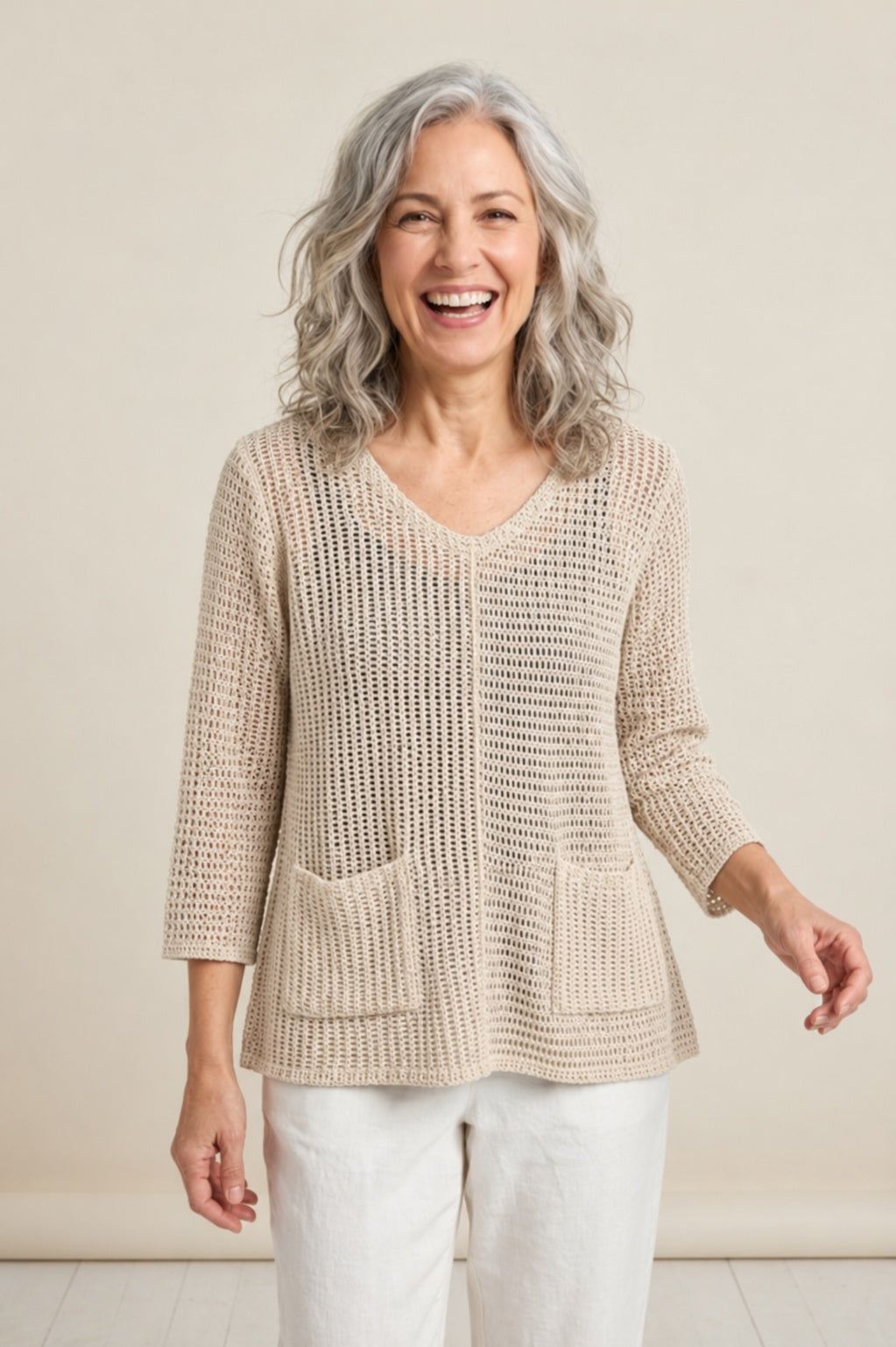 Habitat Summer Breeze Pullover - 85801 - ECRU