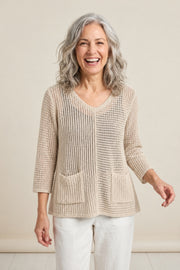 Habitat Summer Breeze Pullover - 85801 - ECRU