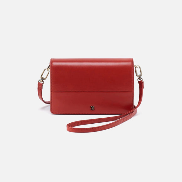 HOBO - Jill Phone Crossbody - BRICK IN POLISHED LEATHER