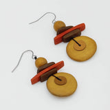 SYLCA  Assuta Mustard Drop Earrings