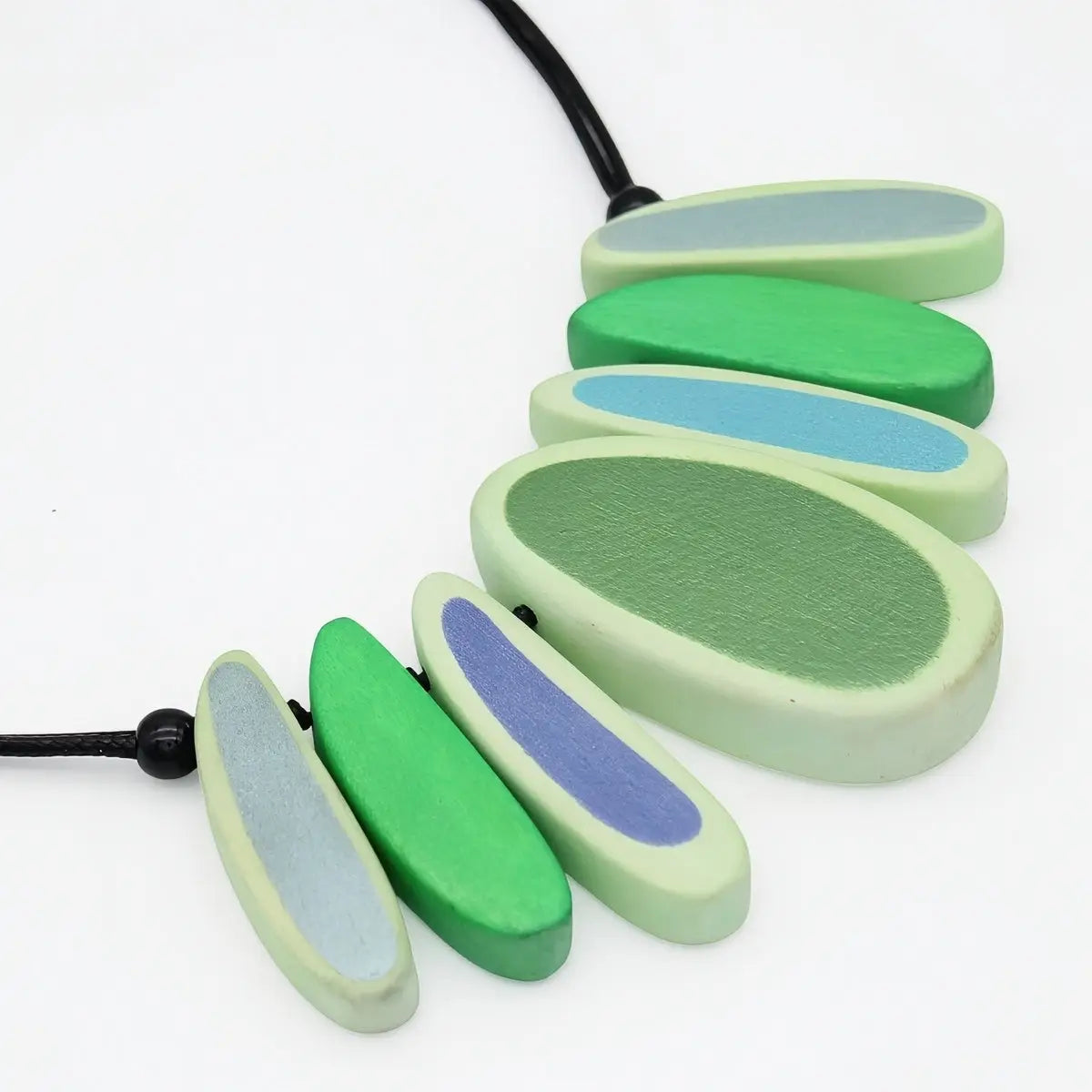 SYLCA Green Laurel Statement Bib Necklace