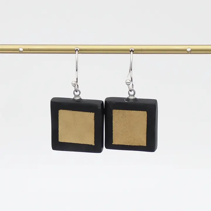 SYLCA Mira Verde Earrings - LS25E24 - BLACK