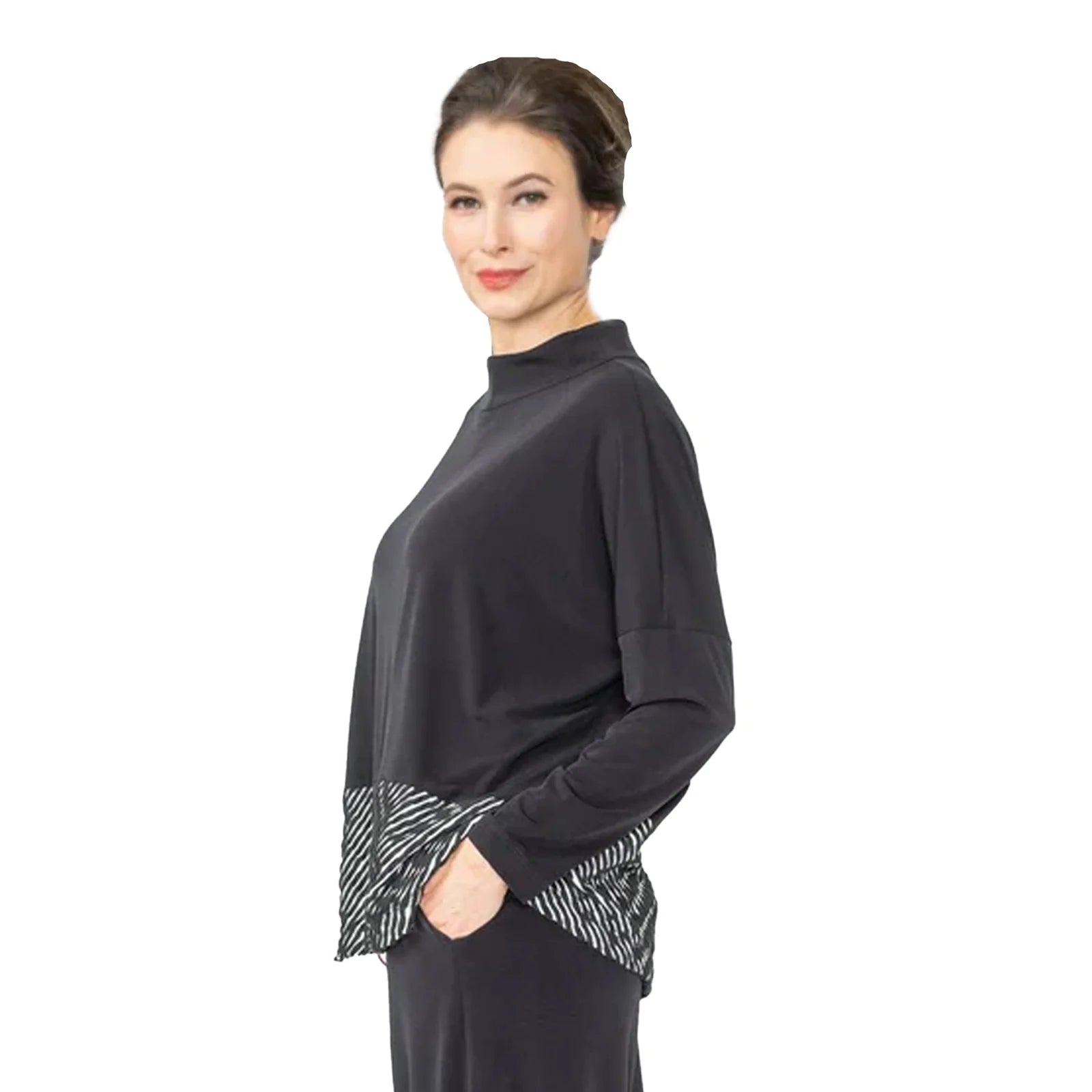 IC COLLECTION Top- 6901T- BLACK