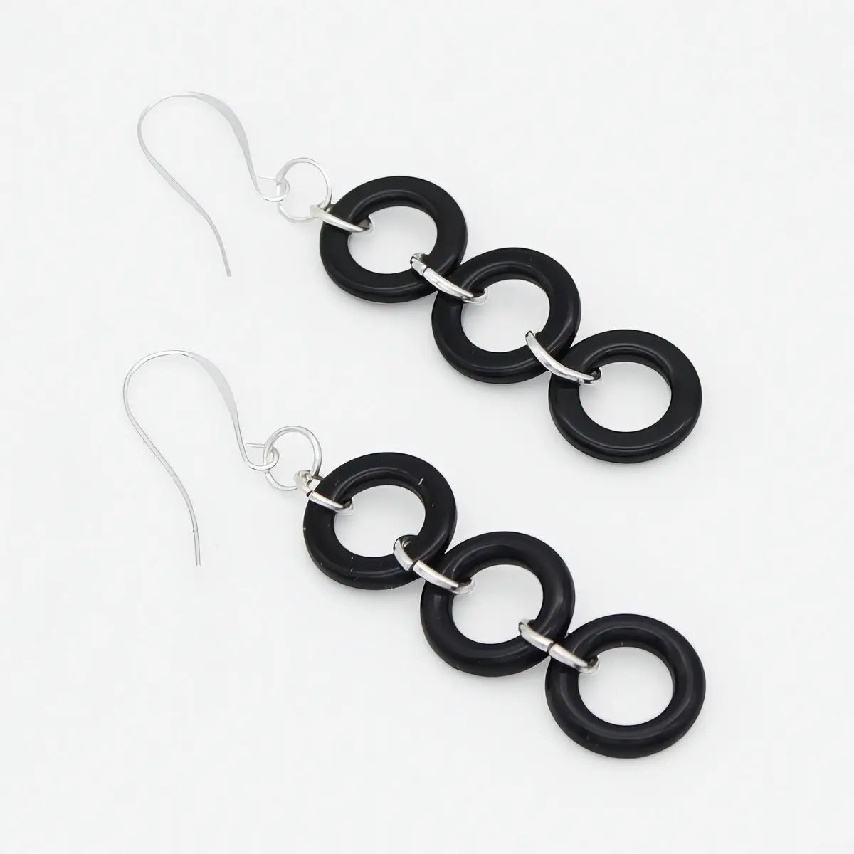 SYLCA Midnight Link Statement Earrings