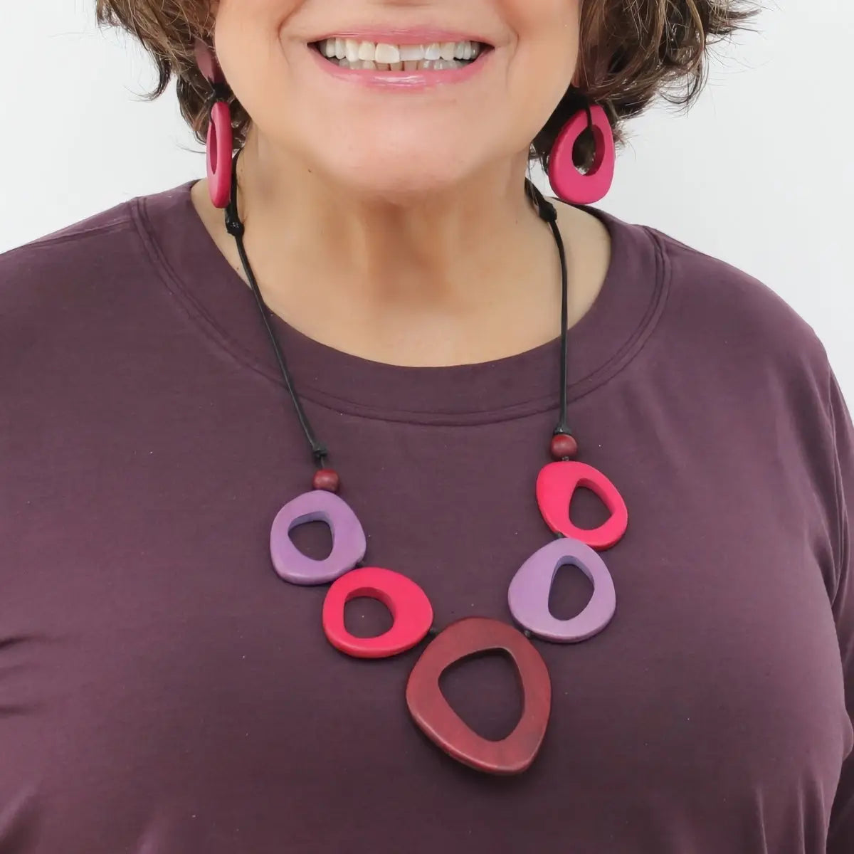 SYLCA Pink Sage Statement Necklace