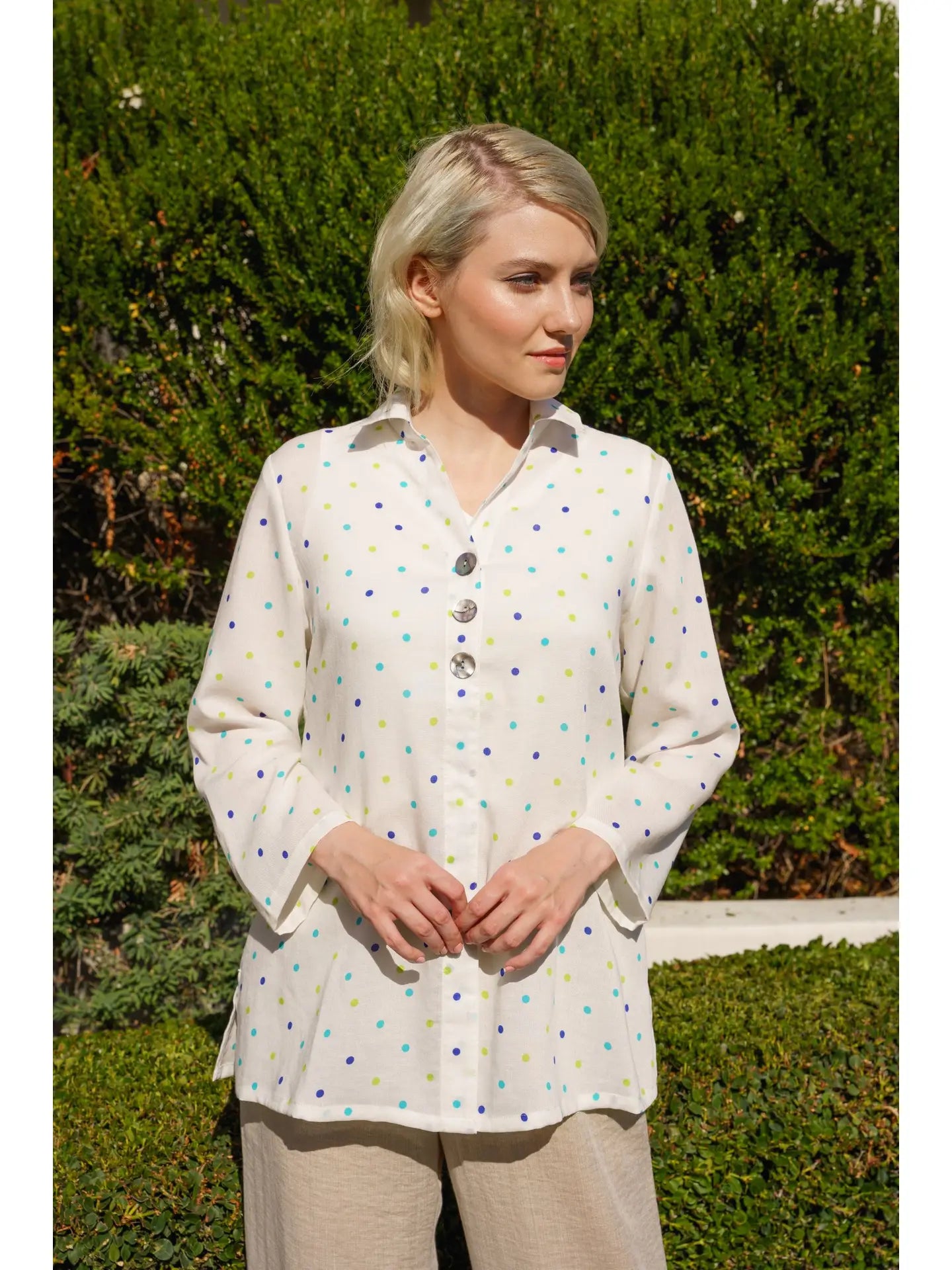 Fridaze AA366 - Julianne Linen Blouse