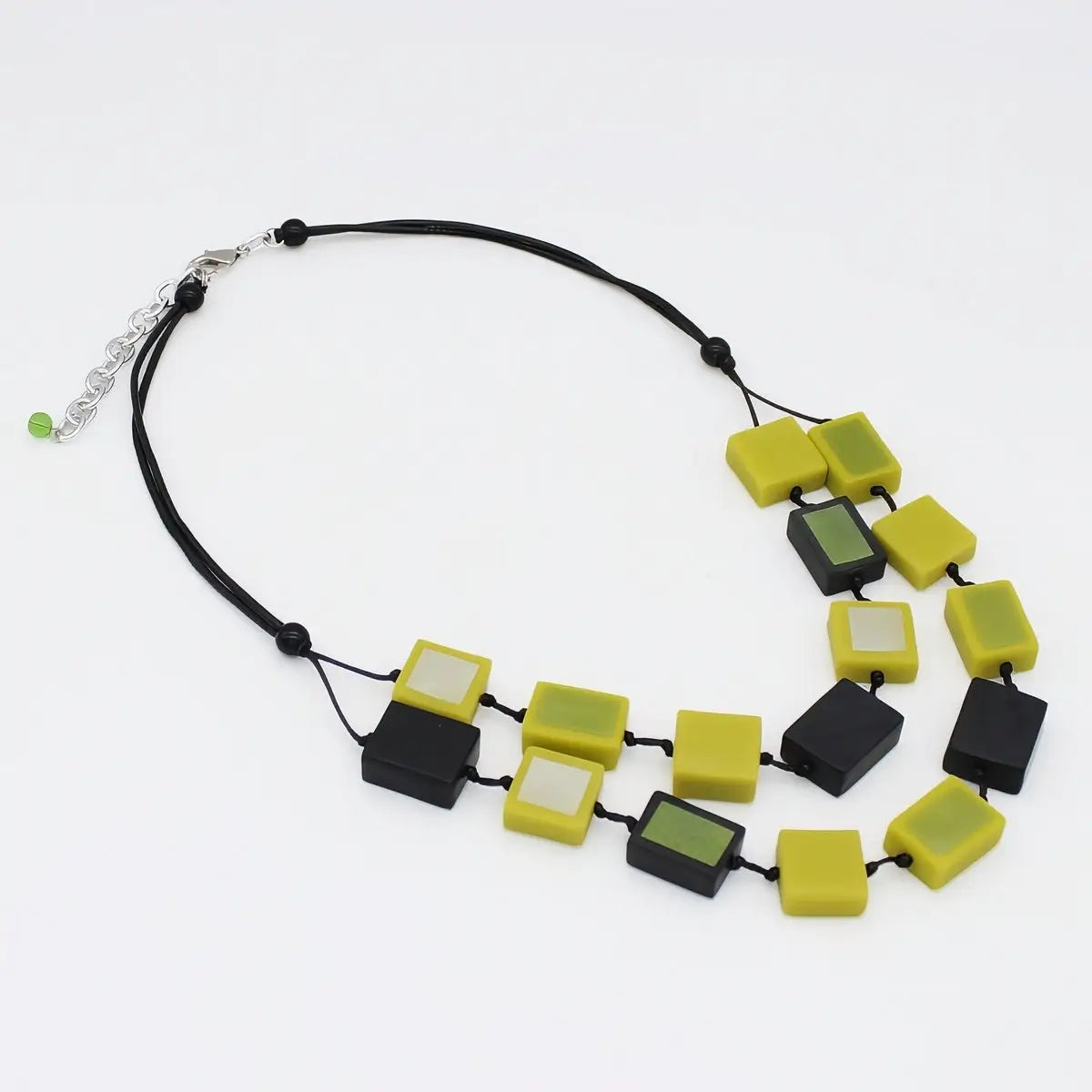 SYLCA  Lime Mira Verde Double Necklace - LS25N43 - LIME