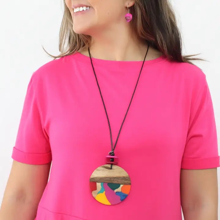 SYLCA Paloma Poetic Colorful Pendant - LS26N13 - MULTI