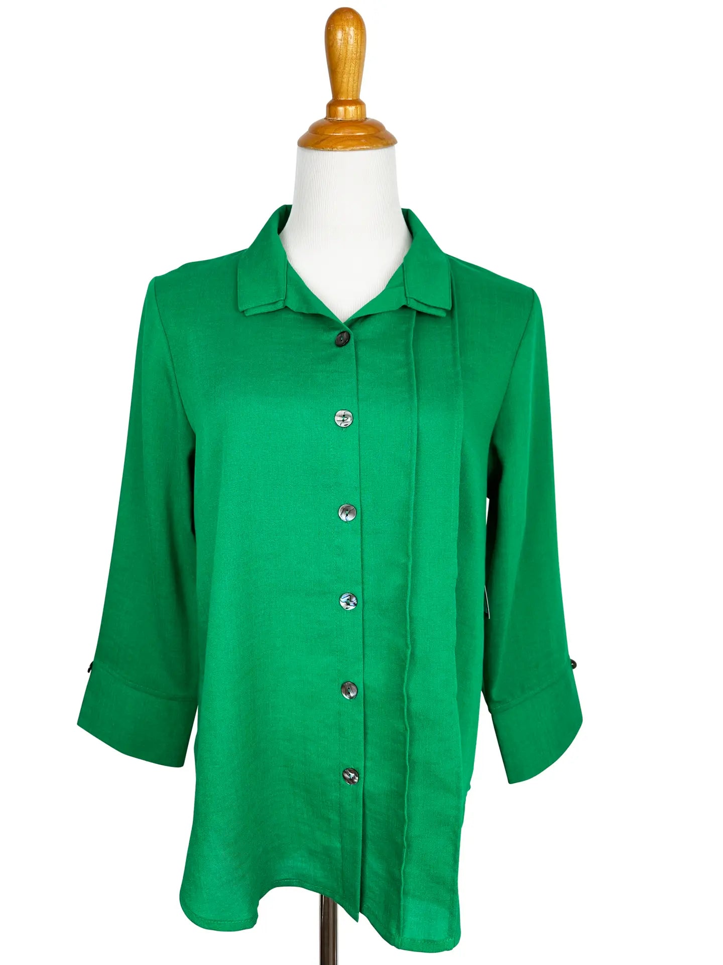 Fridaze AA376 - Tessa Asymmetrical Linen Blouse