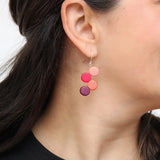SYLCA  Raspberry Eva Dangle Earrings