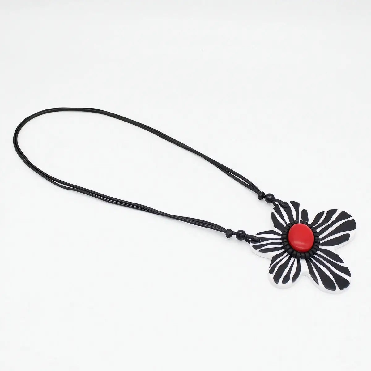SYLCA Red Bumble Blossom Daisy Pendant - LS26N02 - RED