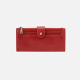 HOBO - Dunn Continental Wallet - BRICK IN POLISHED LEATHER